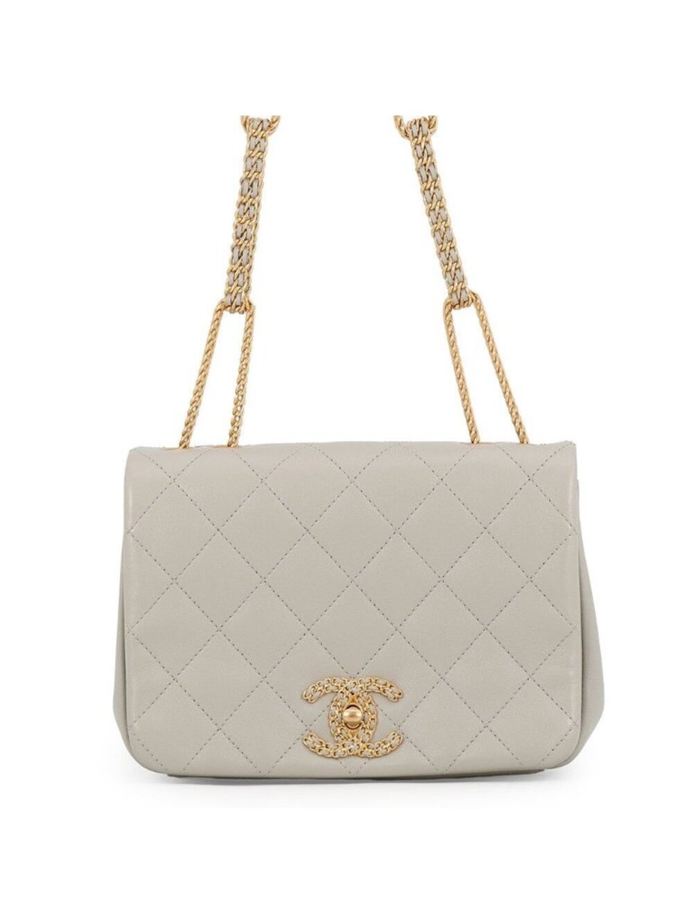 Chanel Chain Shoulder Bag Flap Quilted CC Logo Lambskin